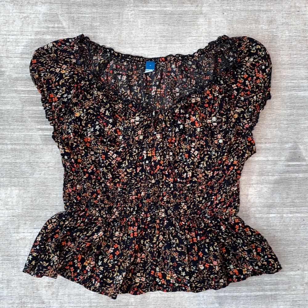 floral blouse